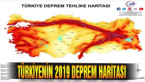 2019 Türkiye'nin Deprem Haritası ve Deprem Bölgeleri yayınlandı