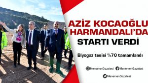Aziz Kocaoğlu Harmandalı'da Biyogaz Tesisi Startını Verdi