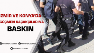 İzmir'de Göçmen Kaçakçılarına Baskın