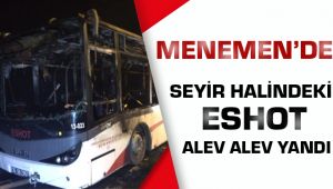 Menemen Ulukent de eshot Otobüsü Yandı
