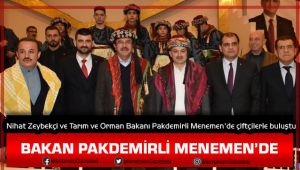 Nihat Zeybekçi ve Tarım ve Orman Bakanı Pakdemirli Menemen'de çiftçilerle buluştu