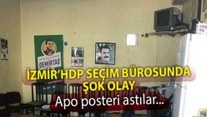 İzmir'de Hdp Seçim Ofisinde Apo Posteri Bulundu Baskın Düzenlendi