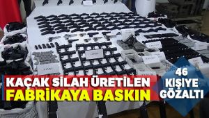 İzmir'de Kaçak Silah Üreten Fabrikaya Baskın Düzenlendi