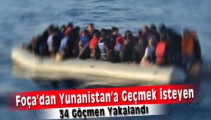 Foça'dan Yunanistan'a Kaçmak İsteyen Göçmenler Yakalandı