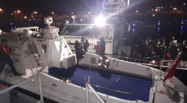 Çeşme Açıklarında 47 Kaçak Son Anda Yakalandı