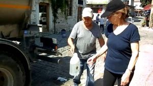 İsale Hattı Patladı Foça Susuz Kaldı