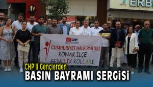 CHP'li Gençlerden Basın Bayramı Sergisi
