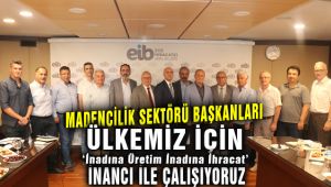 Madencilik Sektörü Başkanları; ACİL ÖNLEM ALINMAZSA MADENCİLİK SEKTÖRÜ S.O.S VERİYOR