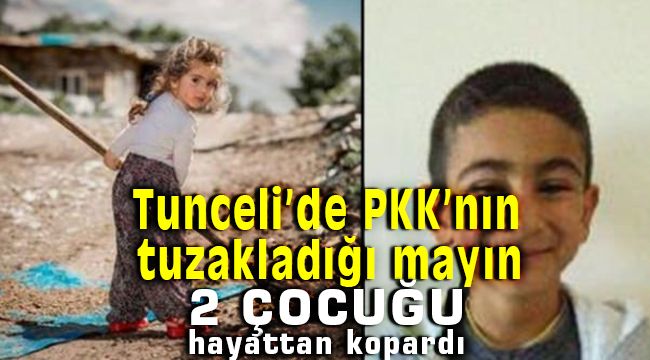 Tunceli'de Pkk'nın Döşediği Mayın 2 Çocuğun Hayatını Aldı