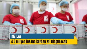 Türk Kızılay'ı 4.5 Milyon Kişiye Kurban Eti Dağıtacak