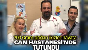 700 gr doğan ikizler hayata İzmir Özel Can Hastanesi'nde tutundu