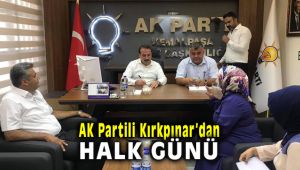 AK Partili Kırkpınar'dan halk günü programı