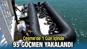 Çeşme'de 1 Gün İçinde Umuda Yolculuğa Çıkan 93 Göçmen Yakalandı