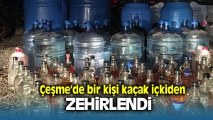 Çeşme'de Kaçak İçki Yüzünden 1 Kişi Zehirlendi