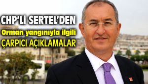 CHP İzmir Milletvekili Atila Sertel İzmir orman yangınıyla ilgili çarpıcı açıklamalarda bulundu