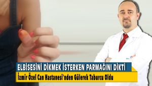 İzmir'de Elbisesini Daraltmak İsterken Parmağını Dikti