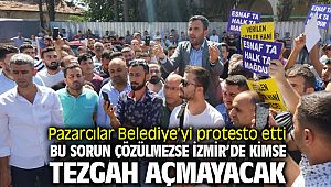 İzmir Menemen'de Pazar Sorunu Giderek Büyüyor, Pazarcılar Tezgah Açmadı