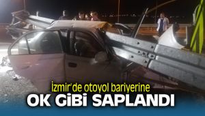 İzmir Otoyolunda bariyerlere saplanan araç 3 kişiye mezar oldu