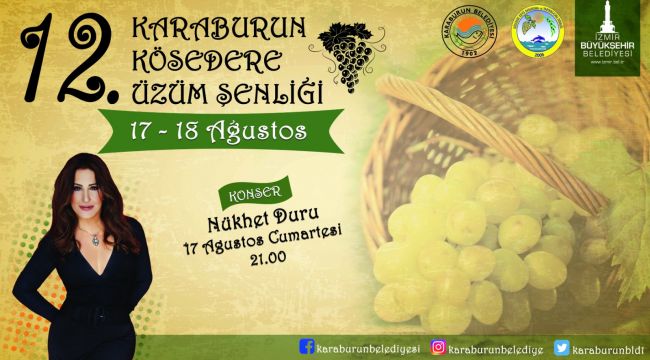 Karaburun'da Üzüm Şenliği bu yıl 12.'si Düzenlenecek