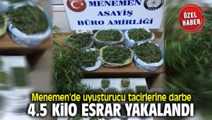 Menemen'de Uyuşturucu Satıcılarına Büyük Darbe