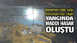 Menemen'deki Turşu Fabrikasında Yangın