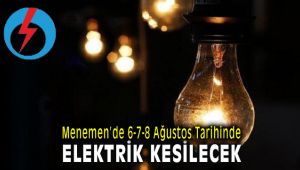 Menemen Elektrik Kesintisi