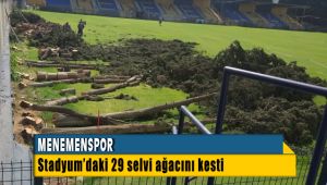 Menemenspor Ağaç Katliamı iddialarına Belge Sundu