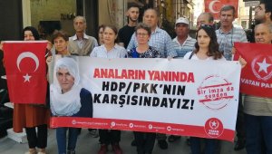 HDP önünde eylem yapan annelere Vatan Partisi Aliağa İlçe Başkanlığı'ndan destek