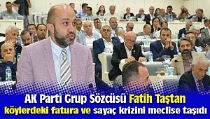 AK Parti'li Fatih Taştan, köylerdeki fatura ve sayaç krizini meclise taşıdı