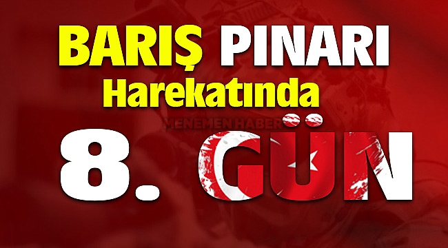 Barış Pınarı Harekatı 8. Gün 653 Terörist Etkisiz Hale Getirildi