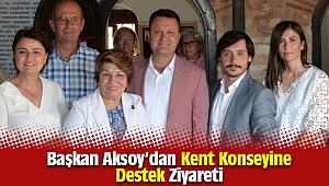 Başkan Aksoy'dan Kent Konseyine Destek Ziyareti