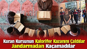Kuran Kursunun Kalorifer kazanını çalan hırsızlar yakalandı