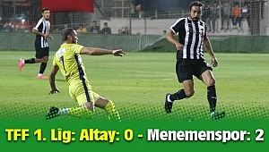 TFF 1. Lig: Altay: 0 - Menemenspor: 2
