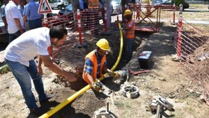 Aliağa Yeni Şakran'da doğal gaz bağlantıları bitti