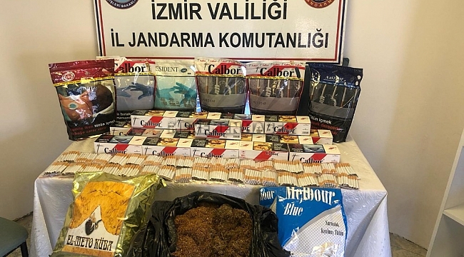 Jandarmadan kaçak tütün satışı yapanlara darbe