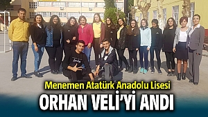 Menemen Atatürk Anadolu Lisesi Orhan Veli'yi andı