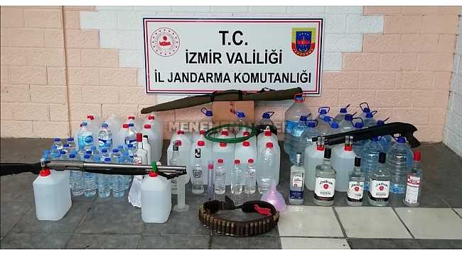 İzmir'de kaçak içki operasyonu