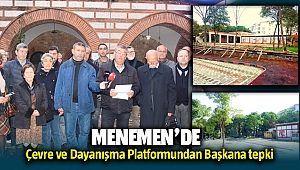 Menemen'de ağaçların kesildiği alanda inşaat başladı, tepkiler büyük
