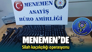 Menemen'de silah kaçakçılığı operasyonu: 1 gözaltı