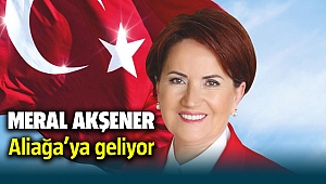 İyi Parti Genel Başkanı Meral Akşener Aliağa'ya geliyor