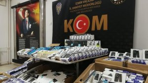 İzmir'de 250 bin lira değerinde gümrük kaçağı ürüne el konuldu
