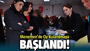 Menemen'de Oy Kullanma İşlemi Başladı