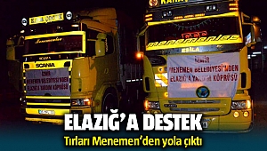 Menemen'den Elazığ'daki depremzedelere destek
