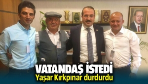 AK Partili Kırkpınar taş ocağını istemeyen köylülerin sesine kulak verdi