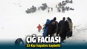 Çığ Faciasında 33 kişi hayatını kaybetti