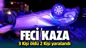Denizli Tavas'da Otobüs Kazası; 3 Kişi öldü 2 kişi yaralandı