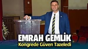 Emrah Gemlik Menemen Fenerbahçeliler Derneği kongresi'nde güven tazeledi
