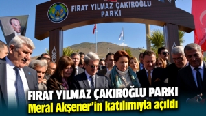 Fırat Yılmaz Çakıroğlu Parkı Menemen'de açıldı