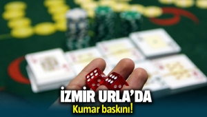 İzmir Urla'da kumar baskını