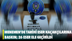 Menemen'de tarihi eser kaçakçıları yakalandı: 26 parça tarihi eser ele geçirildi
